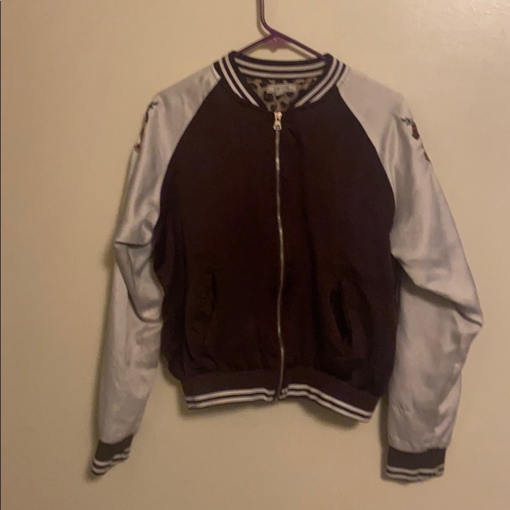 Women’s purple Varsity Jacket size Large